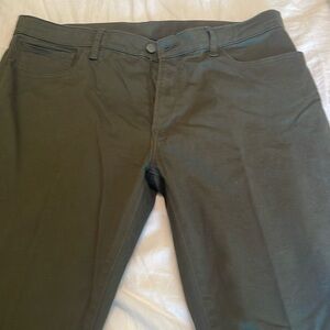 Uniqlo dark green pants - like new!
